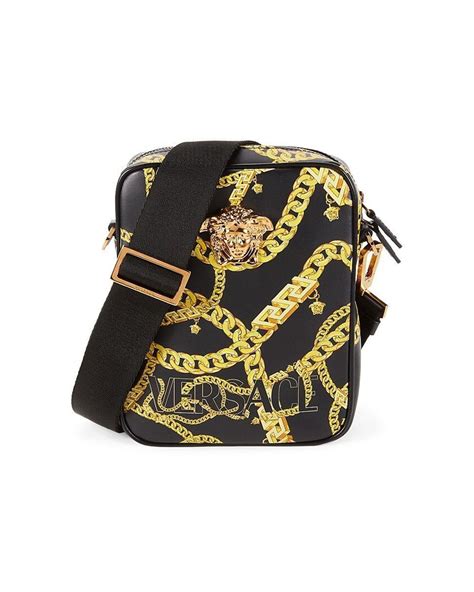 mens versace leather backpack|Versace crossbody bag men's.